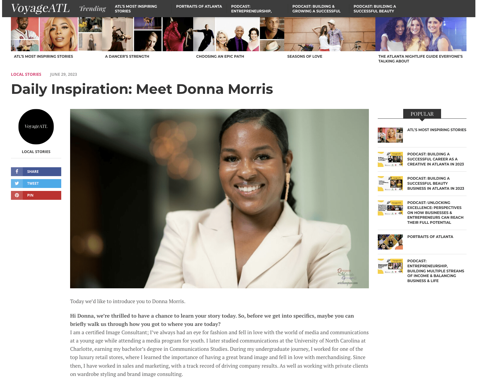 You are currently viewing {FOUNDER SPOTLIGHT} Daily Inspiration: Meet Donna Morris